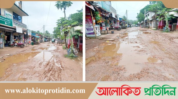 সড়কের বেহাল দশা