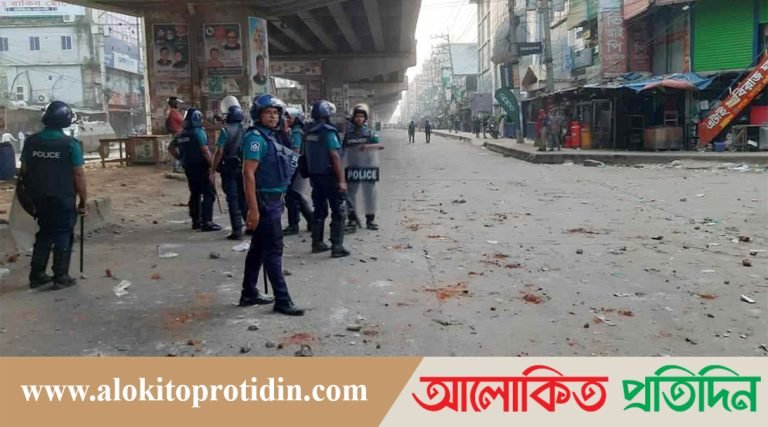 গাজীপুরে পুলিশের গুলিতে পোশাককর্মী নিহত