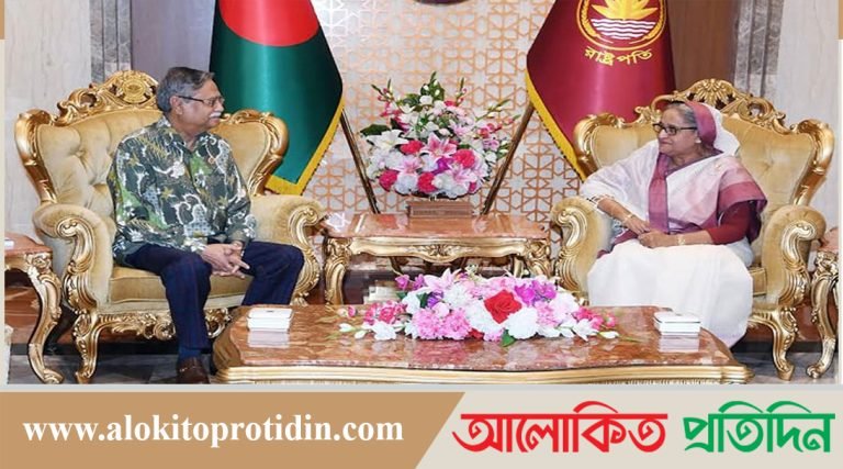 রাষ্ট্রপতির সঙ্গে সৌজন্য সাক্ষাৎ করলেন প্রধানমন্ত্রী