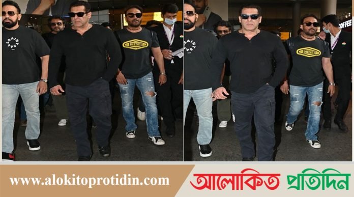 সালমানকে ছোঁয়ার চেষ্টায় ভক্তকে ধাক্কা মারলেন বডিগার্ড