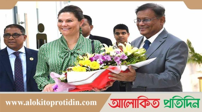 ঢাকা সফরে এলেন সুইডেনের ক্রাউন প্রিন্সেস ভিক্টোরিয়া