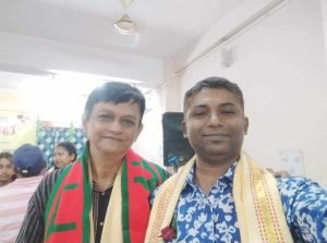 আগরতলা প্রেস ক্লাবের সভাপতি জয়ন্ত'র সাথে সাংবাদিক মইনুল হাসান রুবেল