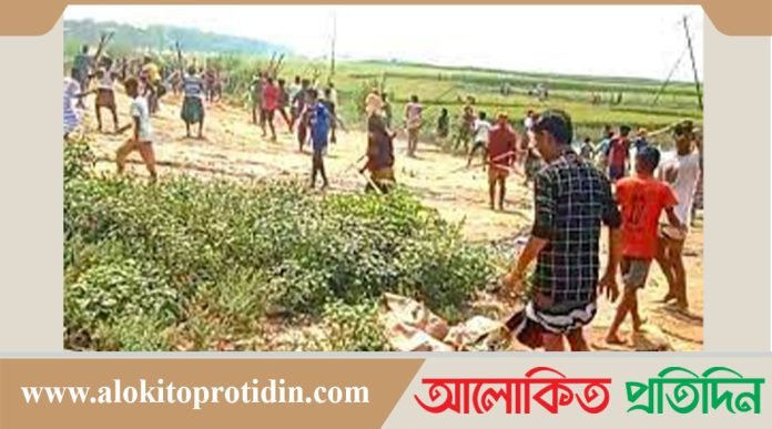 নাসিরনগরের সাথে লাখাই গ্রামবাসীর সংঘর্ষে পুলিশসহ আহত ২০