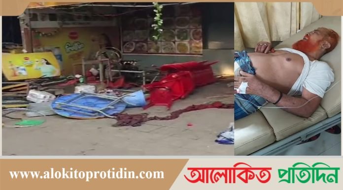 যুবলীগ নেতা সোয়েবের নেতৃত্বে মুক্তিযোদ্ধার দোকান ভাঙচুর লুটপাট