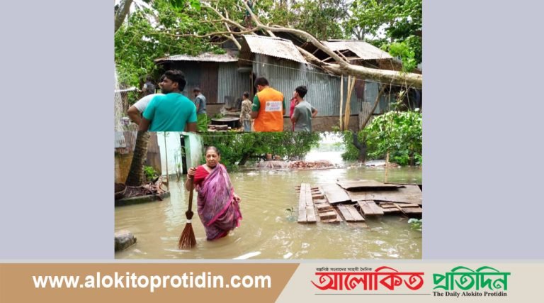 উকূল বিধ্বস্ত নদ-নদীর পানি বৃদ্ধিতে নিন্মাঞ্চল প্লাবিত