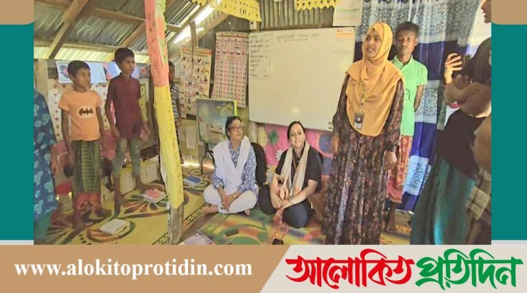 রাঙ্গাবালীতে চরাঞ্চলের  স্কুলবিমুখ শিশুদের শিখন কেন্দ্র পরিদর্শনে: হাসিনা রহমান