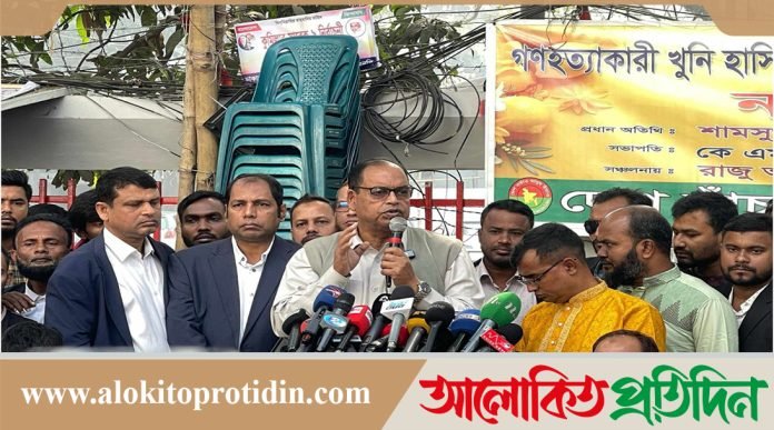 দেশে একটা ষড়যন্ত্র চলছে, আমাদের সতর্ক হতে হবে : শামসুজ্জামান দুদু