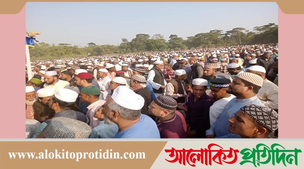 ছাতকী হুজুরের জানাজায় লা‌খো মানুষের ঢল