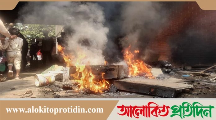 সুধাসদনের আগুন আজও জ্বলছে