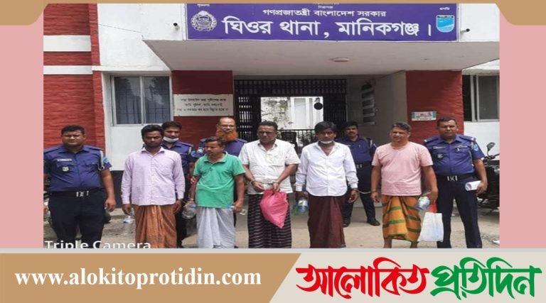 ঘিওরে ডেভিল হান্ট'র অভিযানে আ.লীগের ৫ নেতা আটক 