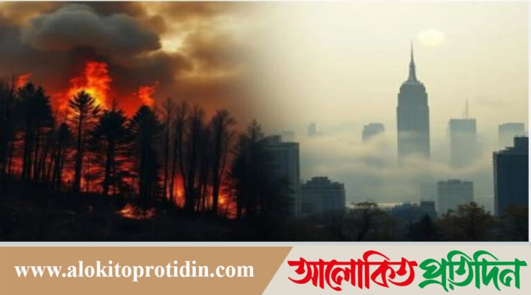কানাডায় দাবানল,নিউ ইয়র্কে সতর্কতা জারি